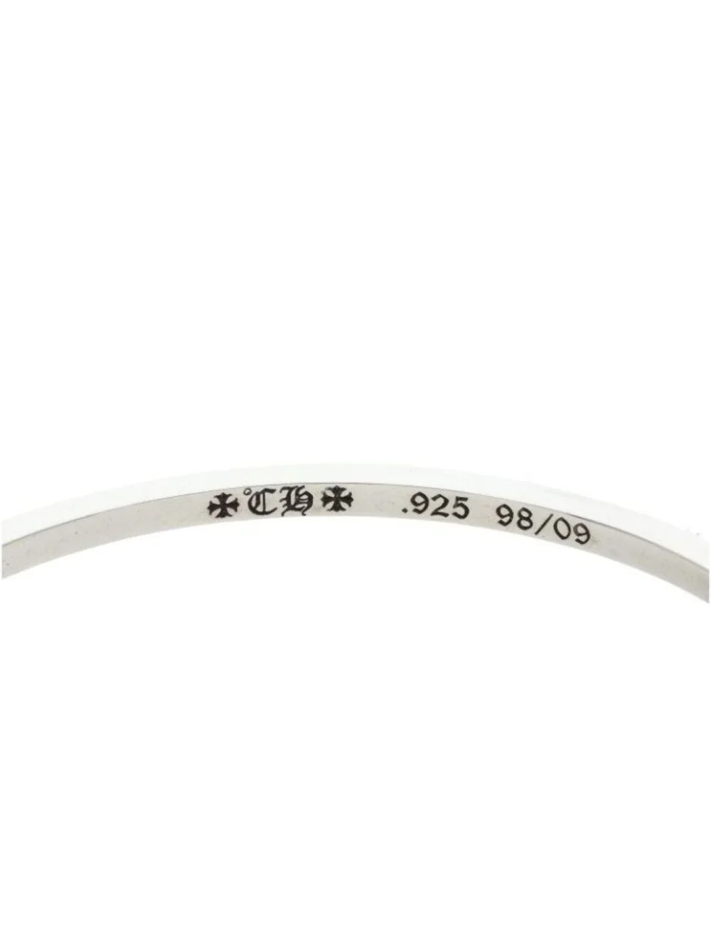 Chrome Hearts Tfp Pnk Pls True Fckin Punk Plus Silver Bracelet Bangle